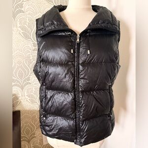 Women's Lauren Down Black Puffer Vest